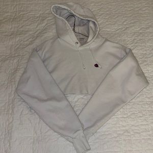 cropped champion hoodie